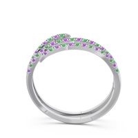 Half Eternity Wrap Pave Yatra Band