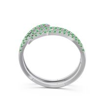 Half Eternity Wrap Pave Yatra Band