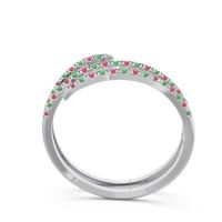 Half Eternity Wrap Pave Yatra Band