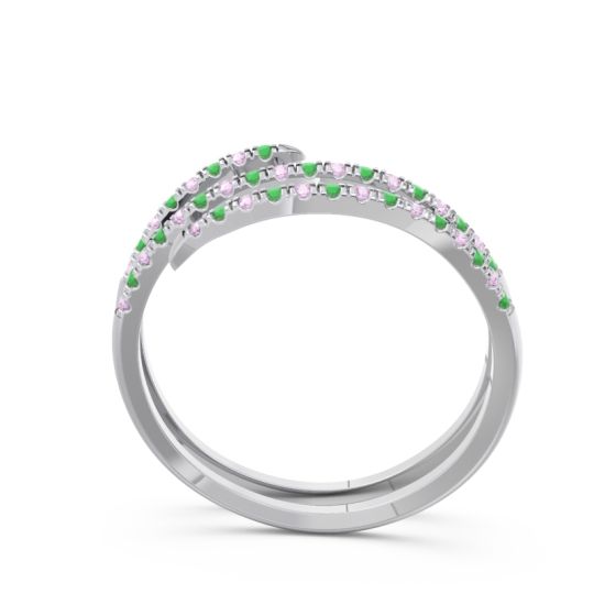 Half Eternity Wrap Pave Yatra Band