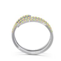 Half Eternity Wrap Pave Yatra Band