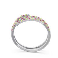 Half Eternity Wrap Pave Yatra Band