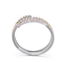 Half Eternity Wrap Pave Yatra Band