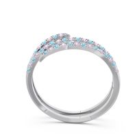 Half Eternity Wrap Pave Yatra Band