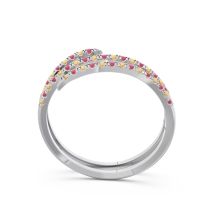 Half Eternity Wrap Pave Yatra Band