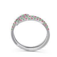 Half Eternity Wrap Pave Yatra Band