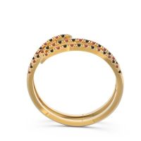 Half Eternity Wrap Pave Yatra Band
