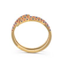 Half Eternity Wrap Pave Yatra Band