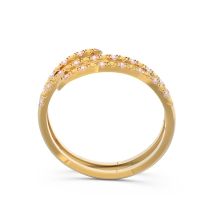 Half Eternity Wrap Pave Yatra Band