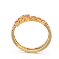 Half Eternity Wrap Pave Yatra Band