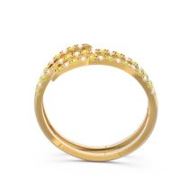 Half Eternity Wrap Pave Yatra Band
