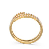 Half Eternity Wrap Pave Yatra Band