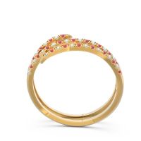 Half Eternity Wrap Pave Yatra Band