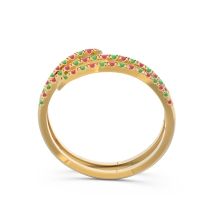 Half Eternity Wrap Pave Yatra Band