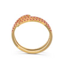 Half Eternity Wrap Pave Yatra Band