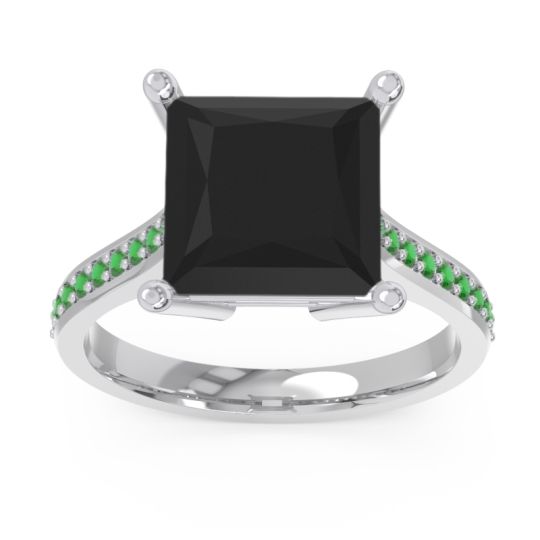 Classic Cathedral Pave Princess Zailaprastha Ring