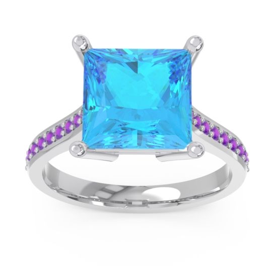 Classic Cathedral Pave Princess Zailaprastha Ring