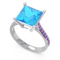 Classic Cathedral Pave Princess Zailaprastha Ring