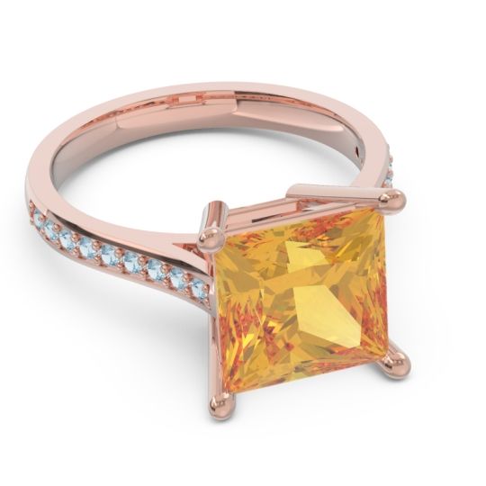 Classic Cathedral Pave Princess Zailaprastha Ring