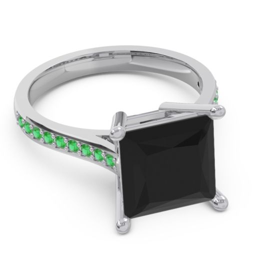 Classic Cathedral Pave Princess Zailaprastha Ring