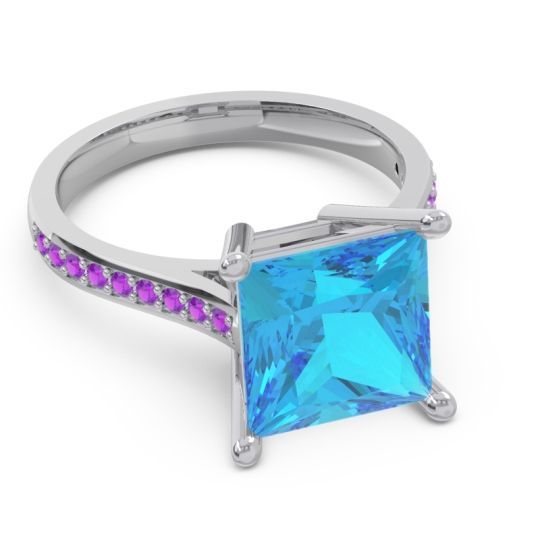 Classic Cathedral Pave Princess Zailaprastha Ring