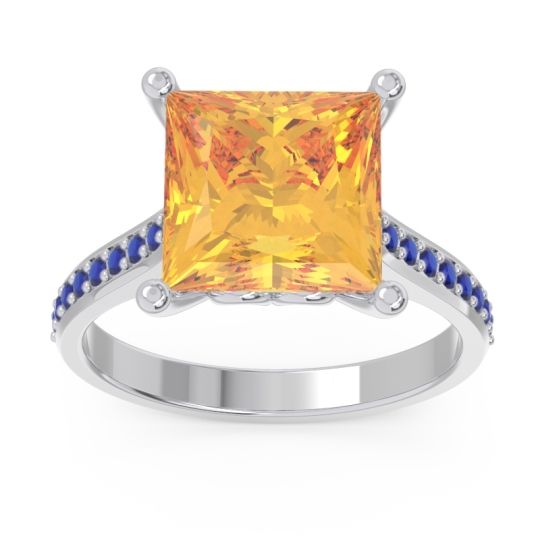 Classic Cathedral Pave Princess Paligha Ring