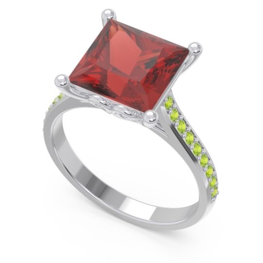 Classic Cathedral Pave Princess Paligha Ring