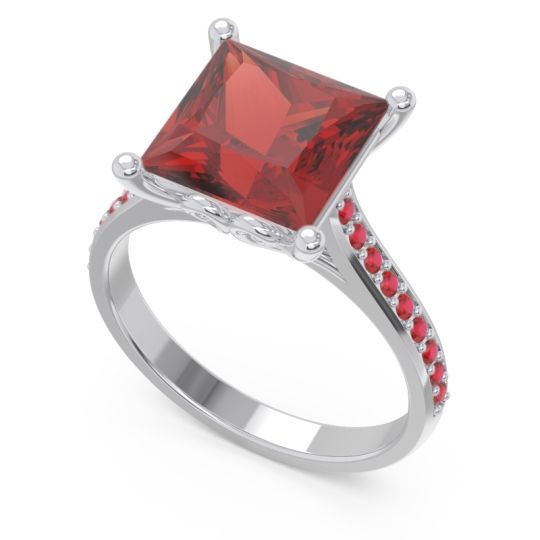 Classic Cathedral Pave Princess Paligha Ring