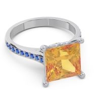 Classic Cathedral Pave Princess Paligha Ring