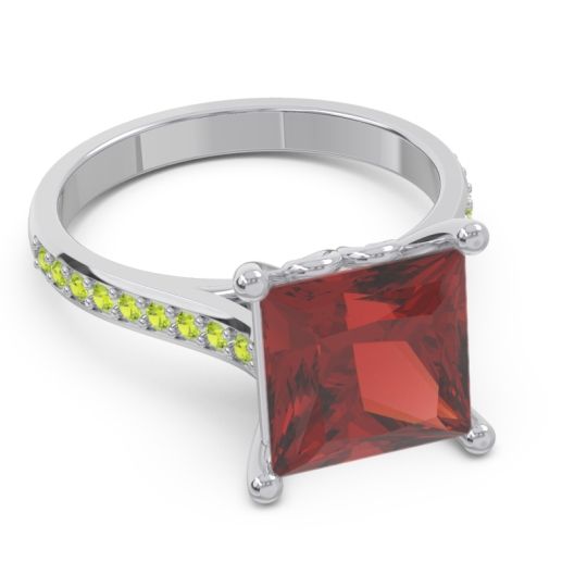 Classic Cathedral Pave Princess Paligha Ring