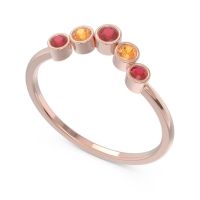 Simple Bezel Curved Haricapa Ring