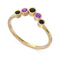 Simple Bezel Curved Haricapa Ring