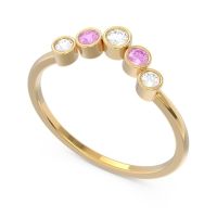 Simple Bezel Curved Haricapa Ring