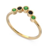 Simple Bezel Curved Haricapa Ring