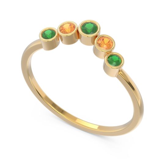 Simple Bezel Curved Haricapa Ring