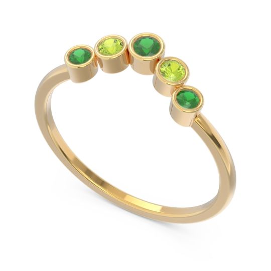 Simple Bezel Curved Haricapa Ring