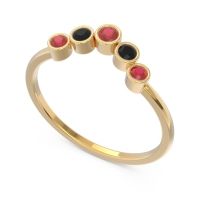 Simple Bezel Curved Haricapa Ring