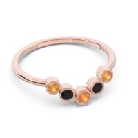 Simple Bezel Curved Haricapa Ring