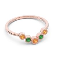 Simple Bezel Curved Haricapa Ring