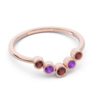 Simple Bezel Curved Haricapa Ring