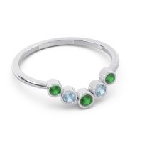 Simple Bezel Curved Haricapa Ring
