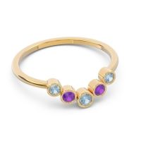 Simple Bezel Curved Haricapa Ring