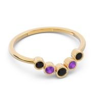 Simple Bezel Curved Haricapa Ring