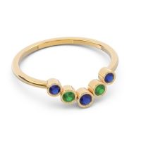 Simple Bezel Curved Haricapa Ring