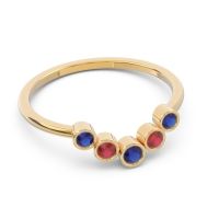 Simple Bezel Curved Haricapa Ring