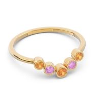 Simple Bezel Curved Haricapa Ring