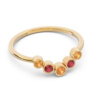 Simple Bezel Curved Haricapa Ring