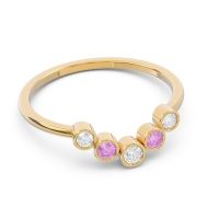 Simple Bezel Curved Haricapa Ring