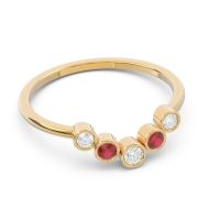 Simple Bezel Curved Haricapa Ring