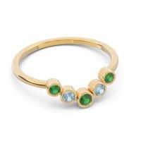 Simple Bezel Curved Haricapa Ring